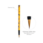 Artsecret Portable Calligraphy Brush for Small Characters Ink Watercolor Detail Paint kolinsky Nylong Mix Hair Writing brush