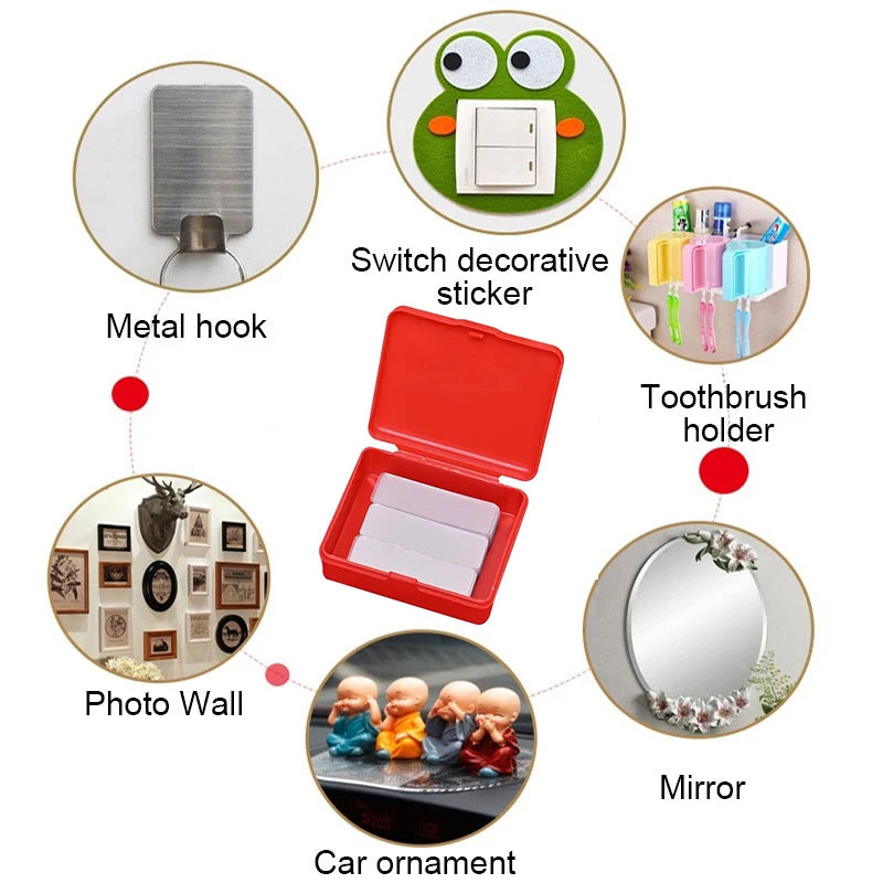 300Pcs Double Sided Adhesive Tape Nano Reusable Super Strong Transparent Wall Stickers WaterProof Widely Used Wall Mount Sticker