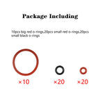 50PCS Silicone O-Ring Seals Maintenance Set Compatible With Jura C D E F S X ENA GIGA Series Coffee Machines