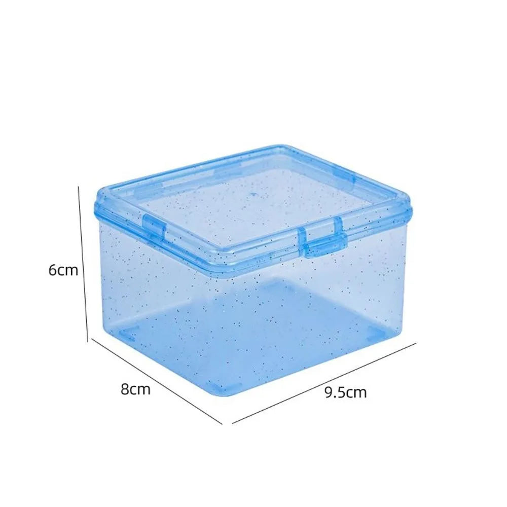 Kpop Photocard Storage Box Transparent Acrylic Photo Card Organizer Compartment Flip Box Card Case Protector Container Korean