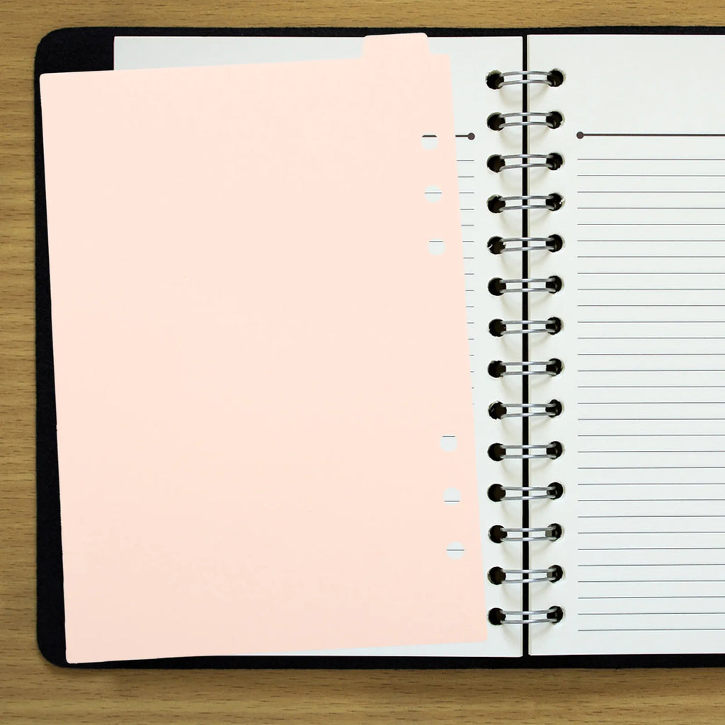 5Pcs Premium Plastic Binder Dividers with Tabs for 6 Ring A5 Planner Journal Notebook Organizer Divider Tabs Page Dividers