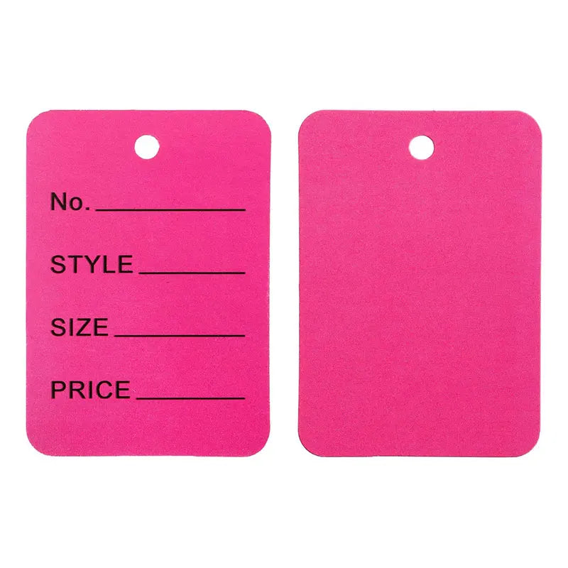100pcs/lot 3.5x5cm Color Price Tags Kraft Paper Lables for DIY Jewelry  Retail Price Tags Handmade Clothes Size Tags Hang Lables