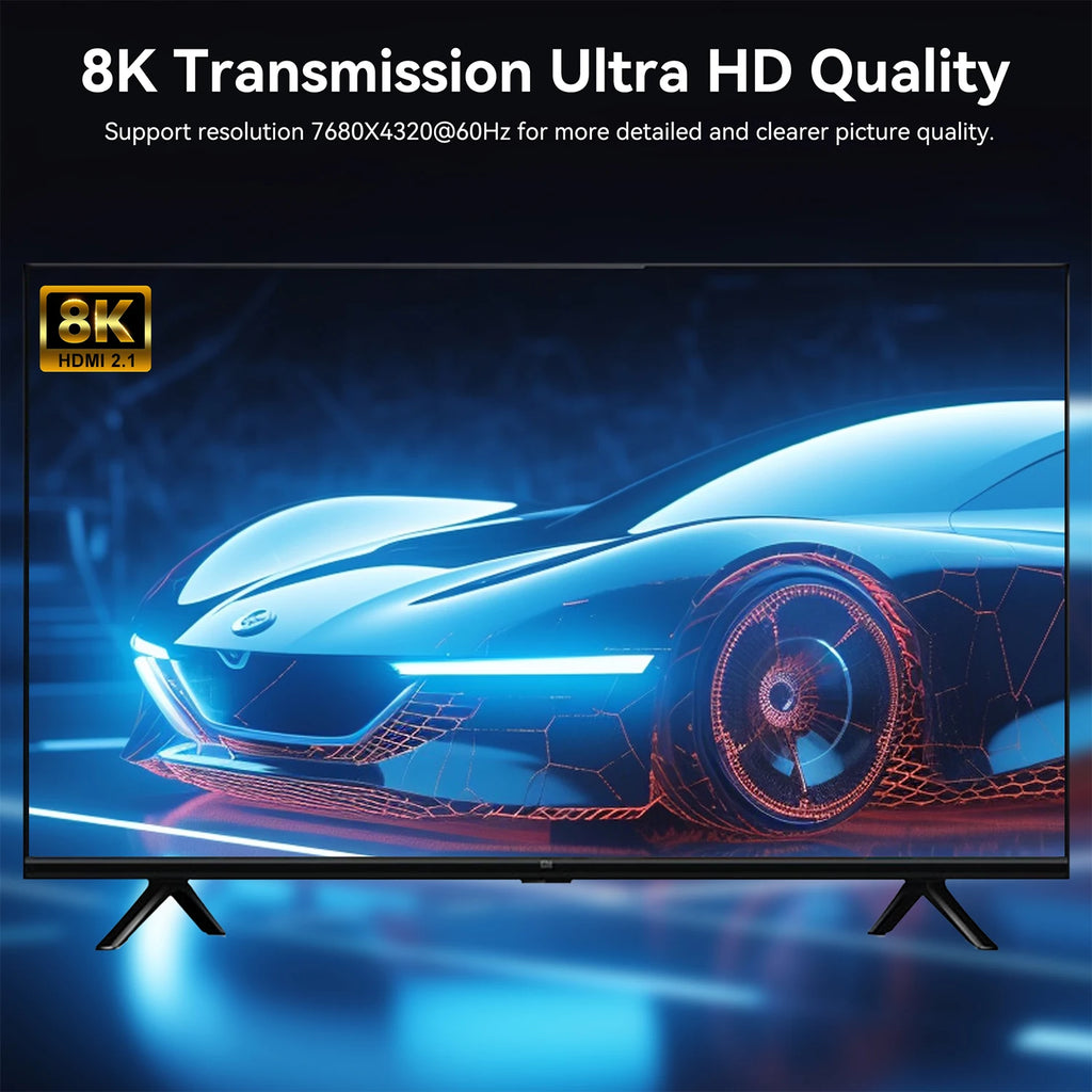 8K USB C to HDMI 2.1 Cable Adapter  8K60Hz Type C to HDMI Cable for Thunderbolt 3 Compatible with MacBook Pro  IPad pro  Laptop
