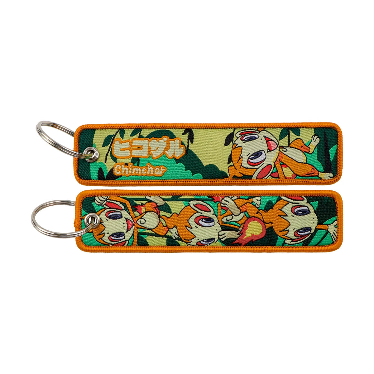 Kawaii Japanese Elf Anime Embroidery Key Fobs Key Tag Motorcycles Cars Backpack Chaveiro Keychain Fashion Keyring Friends Gifts