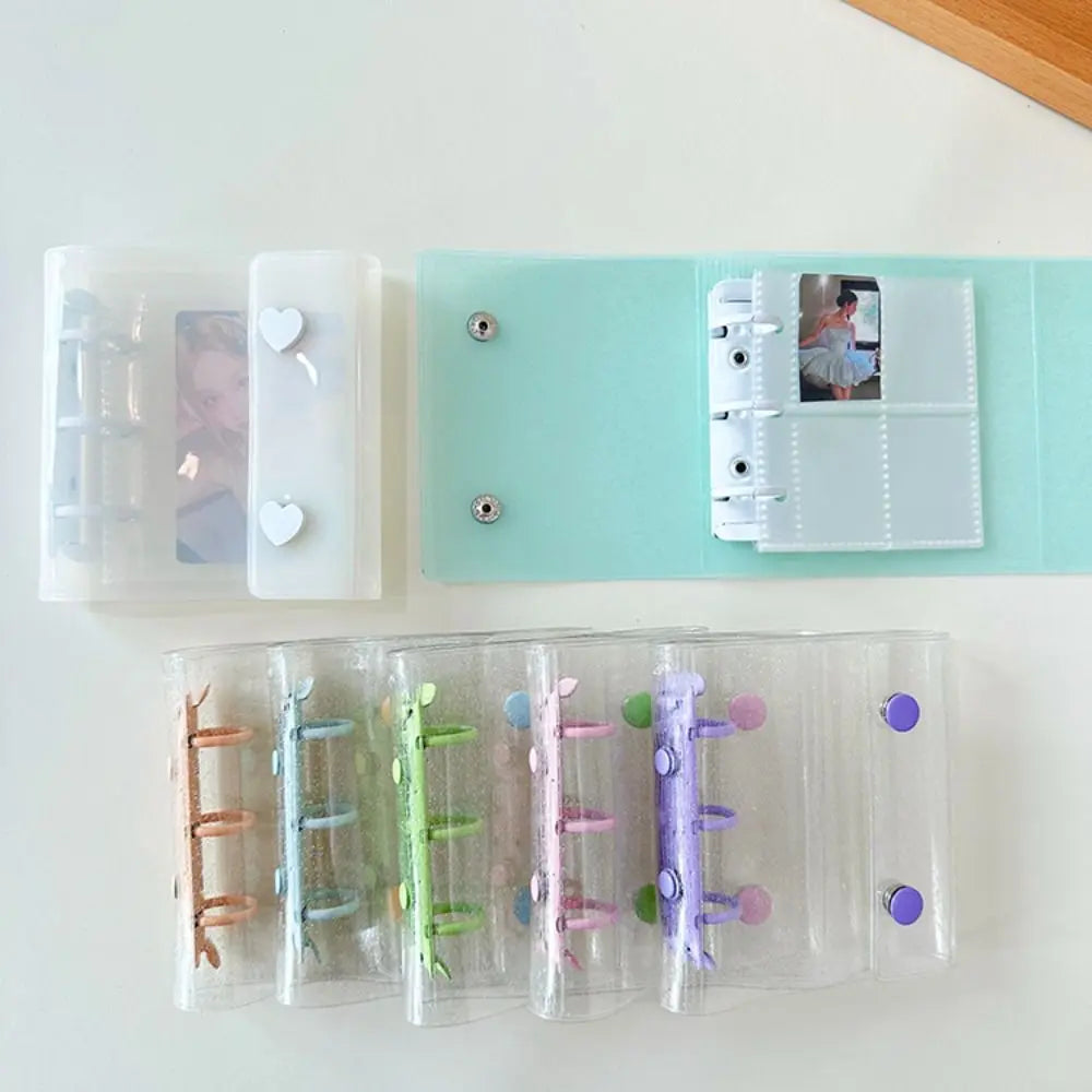 Home Decor A8 Binder Photo Album Cover 3 Holes Waterproof Kpop Photocard Holder PVC Clear Idol Card Collect Book