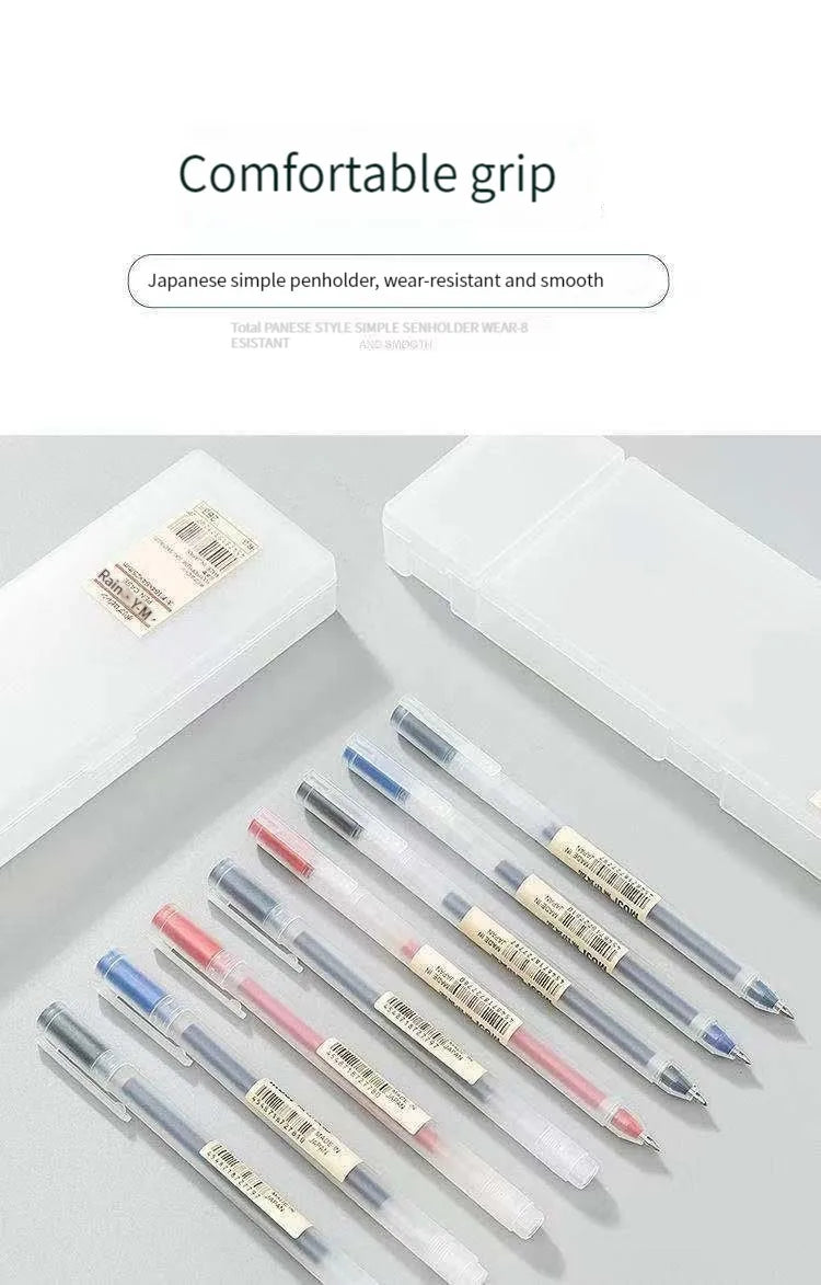 6/8Pcs/Set MUJIs Gel Pen Black/Red/Blue 0.38/0.5mm Ink Japan Color Pen Office School Ballpoint Pen Japanese Kawaii Stationery