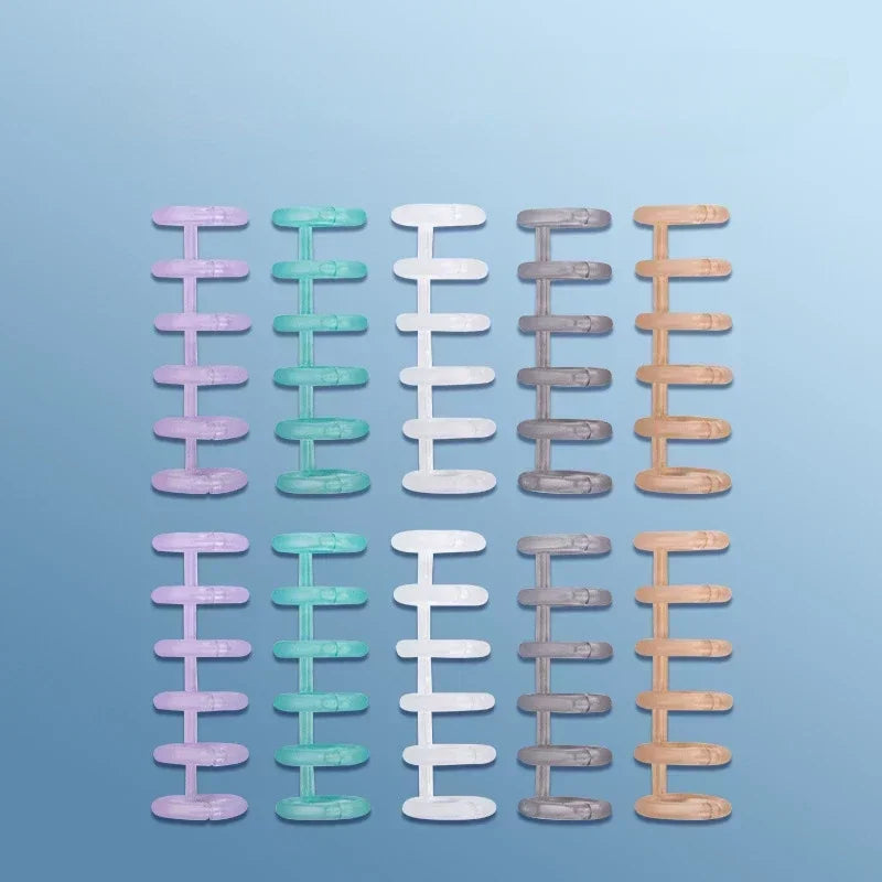 6 Holes Loose Leaf Binder Ring 10pcs Scrapbooking Album Binder Spiral Binding Clips Cute Stationery Student School Supplies New