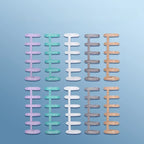 6 Holes Loose Leaf Binder Ring 10pcs Scrapbooking Album Binder Spiral Binding Clips Cute Stationery Student School Supplies New