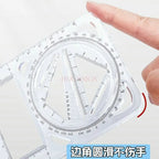 4pcs/set Student specific multifunctional drawing function ruler, student drawing geometry ruler, activity angle ruler