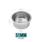 51mm Coffee Portafilter Double Spout Delonghi EC680 EC685 Espresso Machine Accessories Replacement Filter Basket Barista Tools