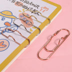 Anti Lost Paper Clip Metal Pen Holder Clips Portable Bookmarks Photo Memo Ticket Fixed Paperclips Office School Stationery