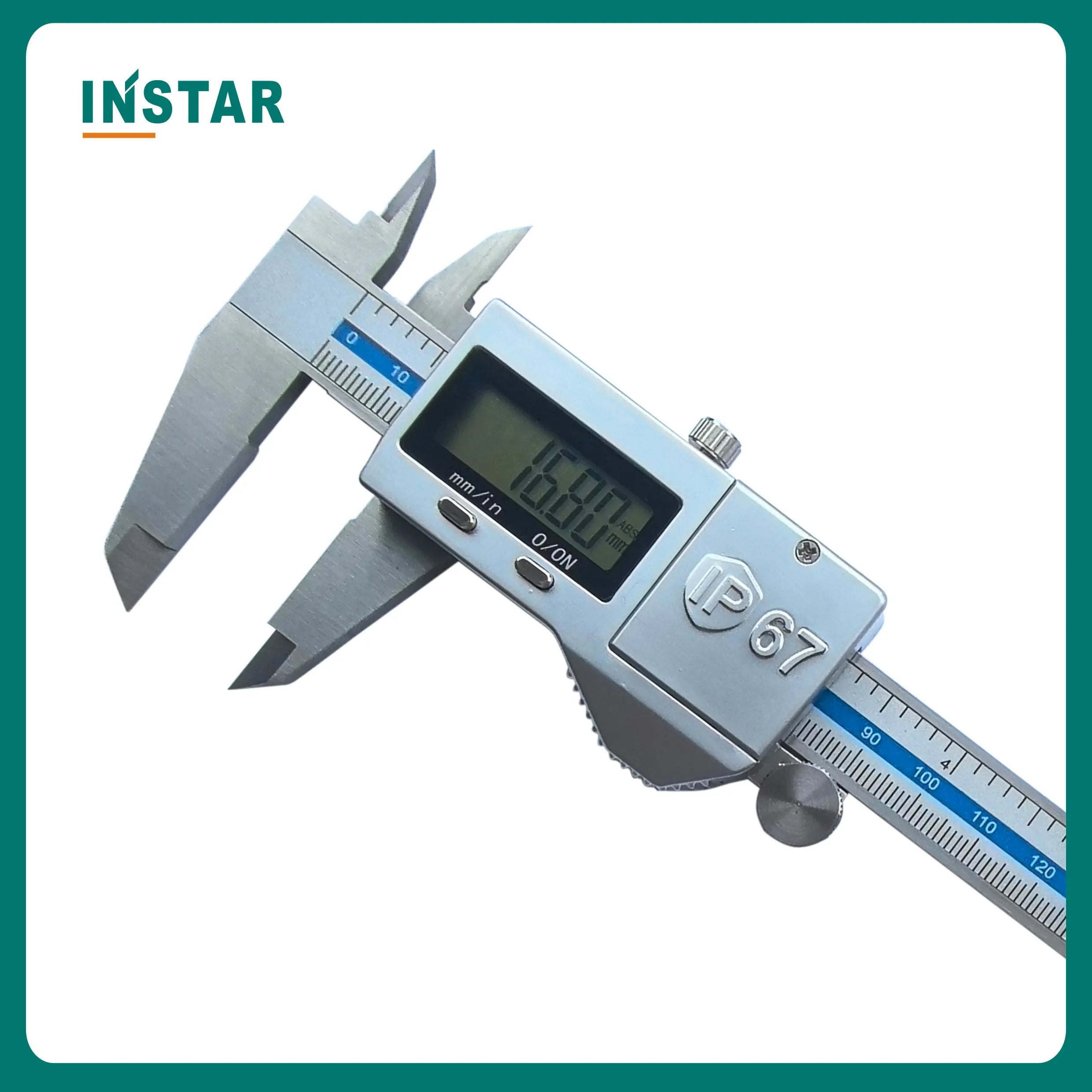 INSTAR Electronic Vernier Caliper IP67 Absolute Origin Coolant Proof 0-150mm/6" High Accuracy IP54 Digital Caliper 200mm 0.01mm