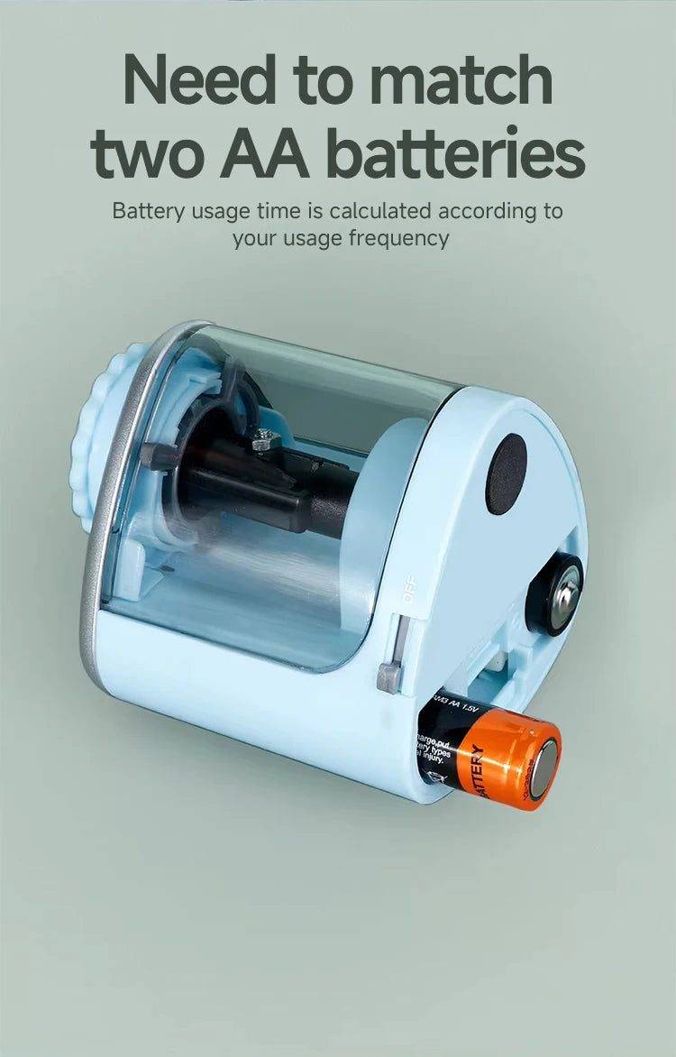 Tenwin Electric/Manual 2 in 1 Pencil Portable Sharpener Safe Student Helical Steel Blade Kids Adults Auto Pencil Sharpener 8005