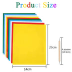 10pcs/set Embroidery Transfer Carbon Paper Water-Soluble Tracing Paper Embossing Stylus for DIY Sewing Accessories