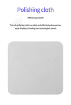2PCS For Apple Polishing Cloth Microfiber Cleaning Wiper 16cm Original Phone Screen Cleaner Polish Cloth for iPhone iPad Tablet