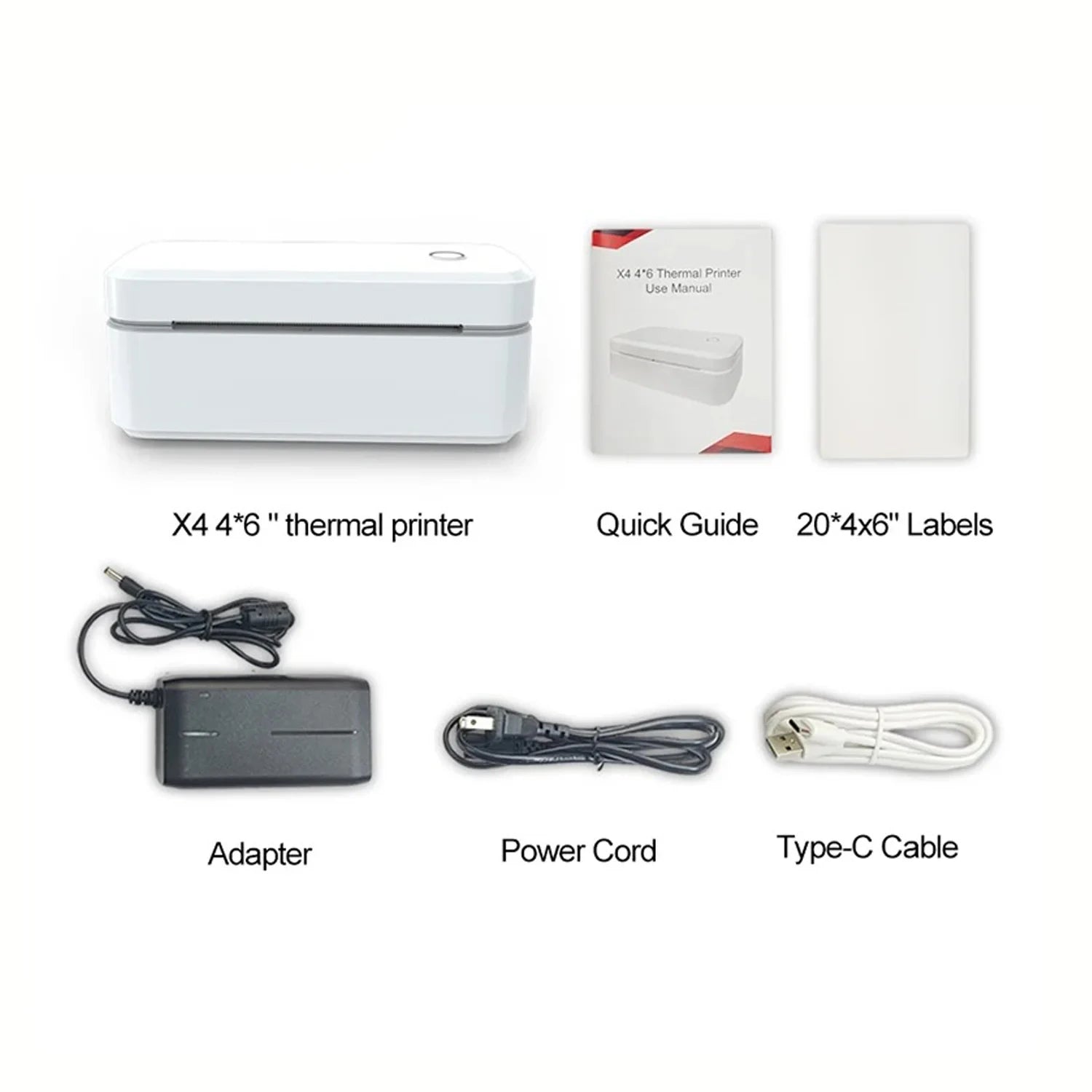 Marklife X4 Thermal Label Printer Portable Printer for 4x6 Mailing Packages Printing Bluetooth & Automatic Label Recognition