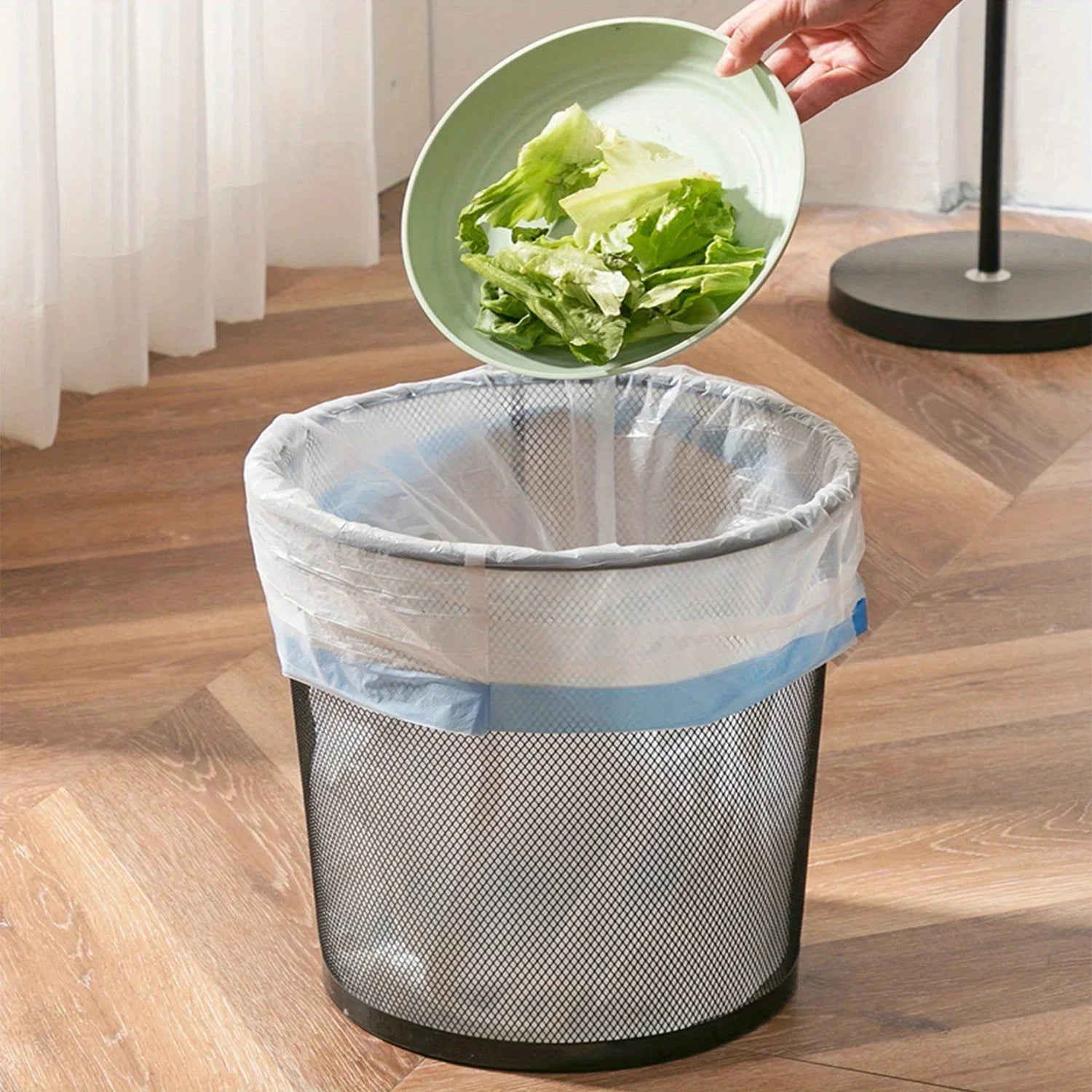 1/3roll Trash Bags Suitable for 4 Gallon Trash Cans Plastic Bin Liners Specially Designed for Bathroom, Restroom, Bedroom Office