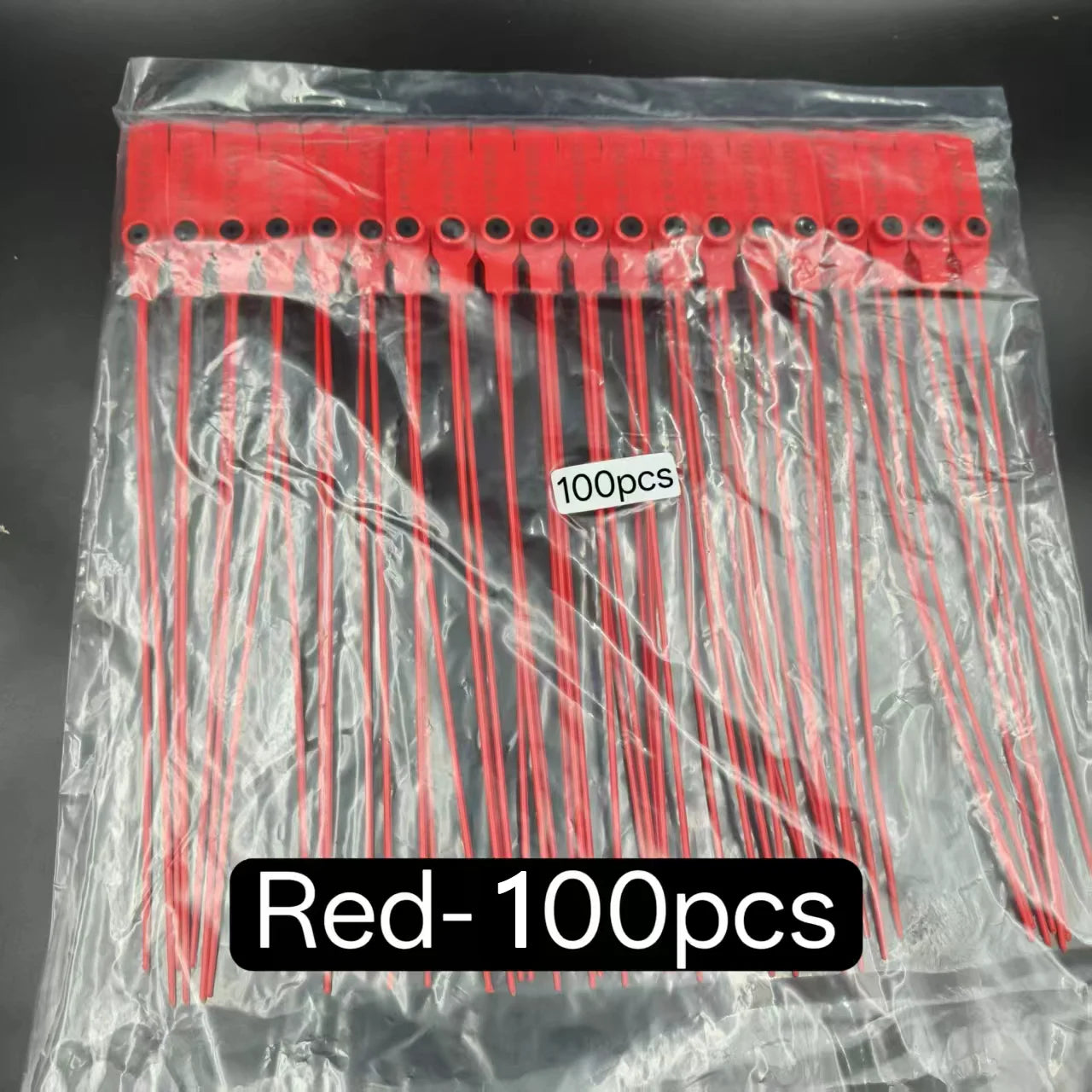 100pcs Anti-Tamper Shipping Package Seals, Self-Locking Disposable Security Tags With Serial Numbers for Clothes, Shoes, Bags