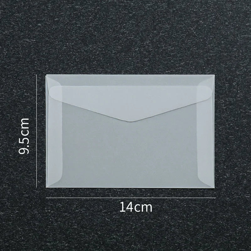 50pcs/lot Blank Translucent Envelope for Invitations Postcards European Giftbox Message Card Envelopes Wedding Business Letters
