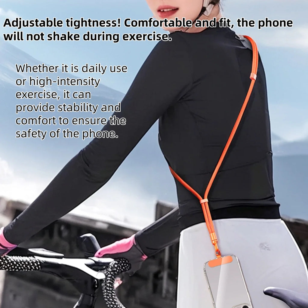 Universal Phone Lanyard with Clip Upgraded Anti-Drop 360° Rotation Adjustable Neck/Crossbody Strap for All Phone Cases