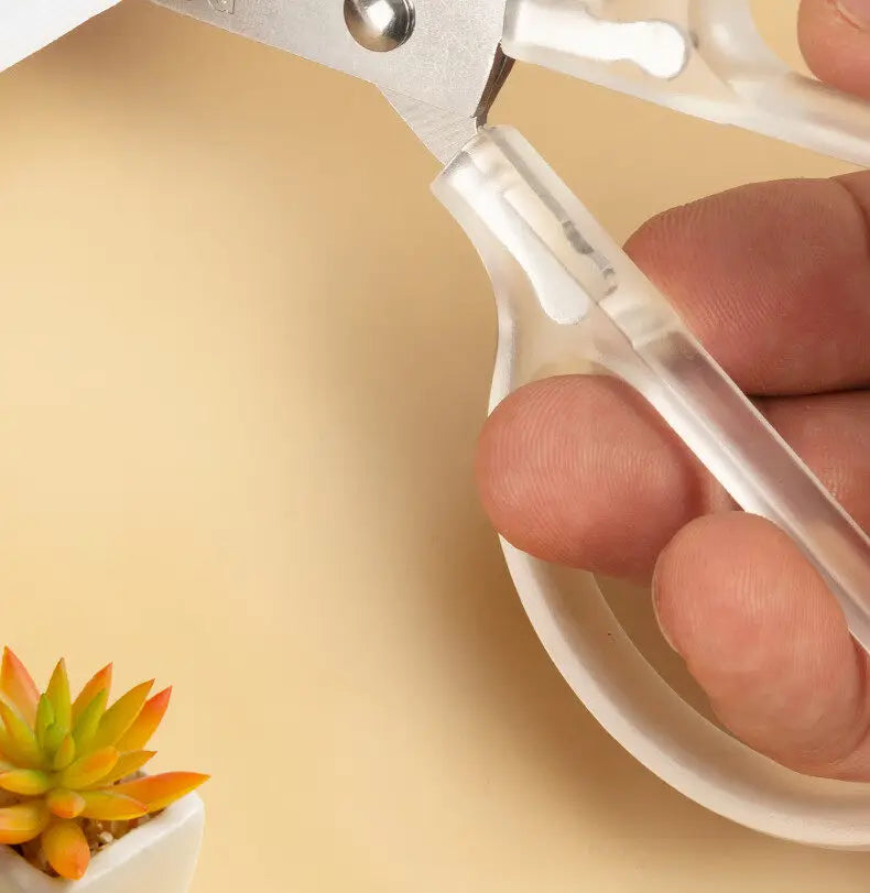 M&G scissors stainless steel multifunctional household office scissors; student paper cutting simple high-end DIY stationery sci