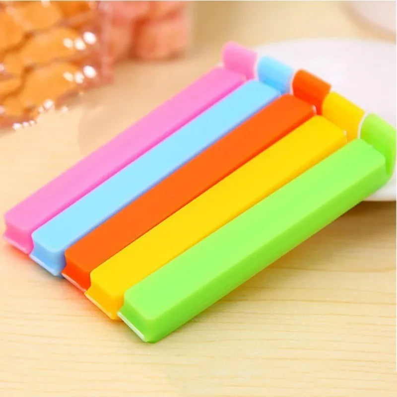 10-50PCS Portable Kitchen Storage Food Snack Seal Sealing Bag Clips Sealer Clamp Plastic Tool Kitchen Accessories Food Bag Clips