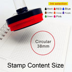 Round Stamp Personalized your own Logo  Customized Photosensitive ink Stamp Personalized Custom Self Inking Stamp Rubber Stamp