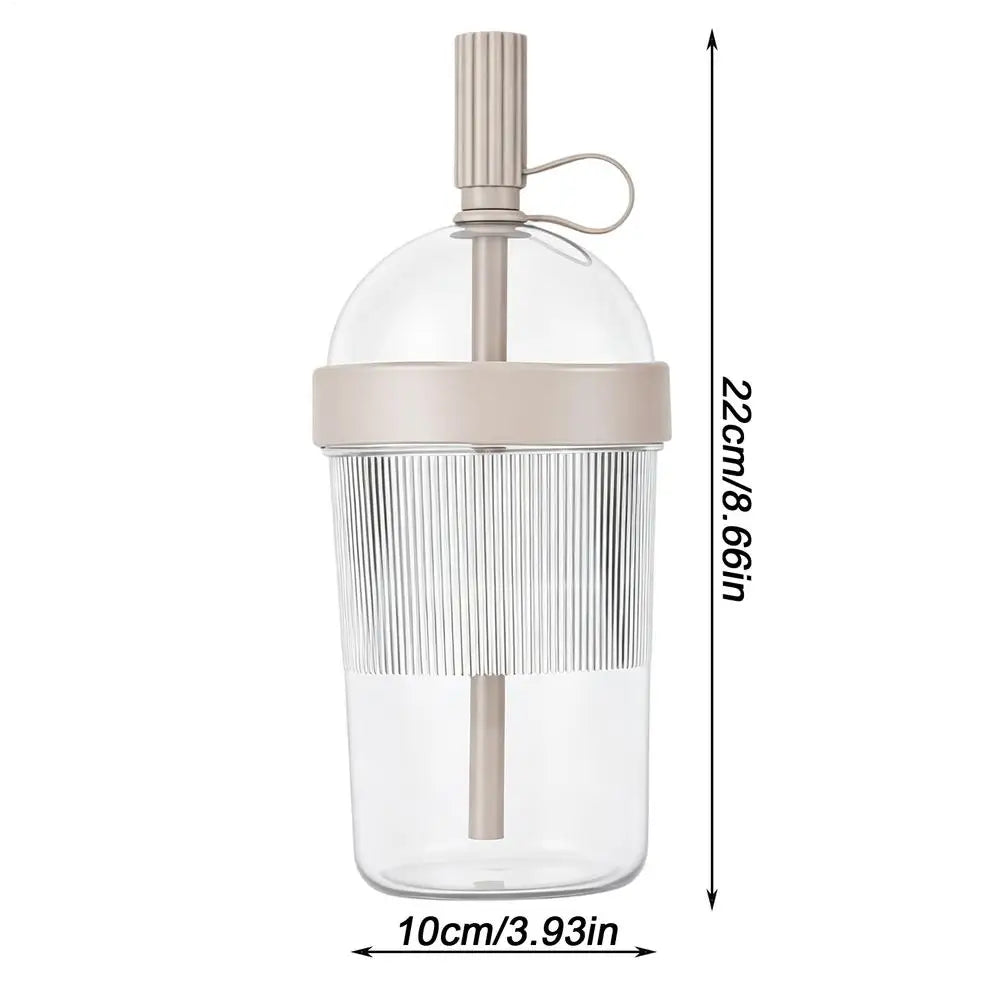 Reusable Coffee Cups with Lids 17oz Tumbler with Straw Tea Mug with Straw for Women Men Travelers Students Home Office Gym