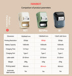 Niimbot 200dpiB21 300dpi B21PRO Label Maker Tag Price Portable Thermal Label Printer with White Photo Labels for Bakery/Business