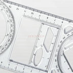 4pcs/set Student specific multifunctional drawing function ruler, student drawing geometry ruler, activity angle ruler