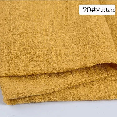 6PCS 43x43cm Dinner Table Rustic Decor Muslin Tea Towels, Birthday Decore Retro Cotton Cheesecloth, Cotton Gauze Wedding Napkins