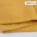 6PCS 43x43cm Dinner Table Rustic Decor Muslin Tea Towels, Birthday Decore Retro Cotton Cheesecloth, Cotton Gauze Wedding Napkins