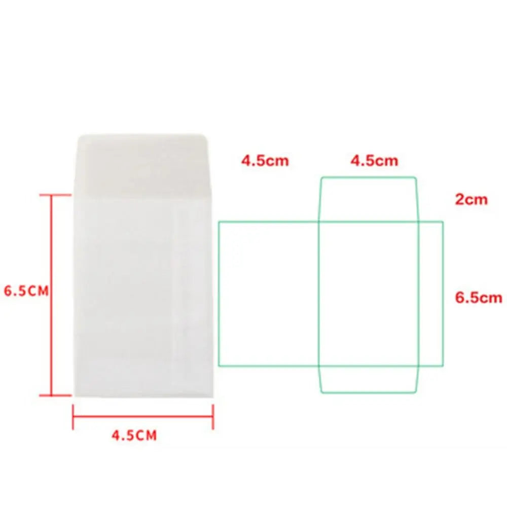 100pcs/lot Invitations Blank Translucent Envelope Postcards Message Card Sulfate Paper Envelope Business Letters Wedding