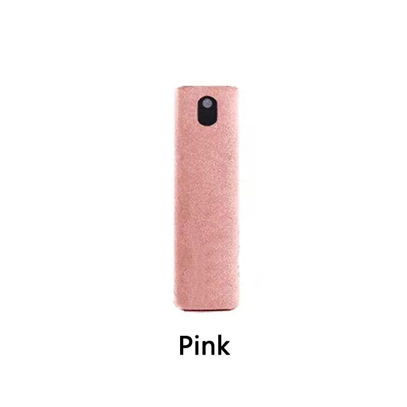 2-In-1 Soft Microfiber Polishing Cloth Screen Cleaner Spray Mini Cleaner Spray For Tablet Phone Glasses Computer Screen Cleanier