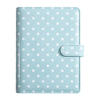 New A5 PU Leather Binder Cover with Magnetic Buckle Closure, 6 Ring Personal Notebook for Organizing Planner, Photo Card Sleeves