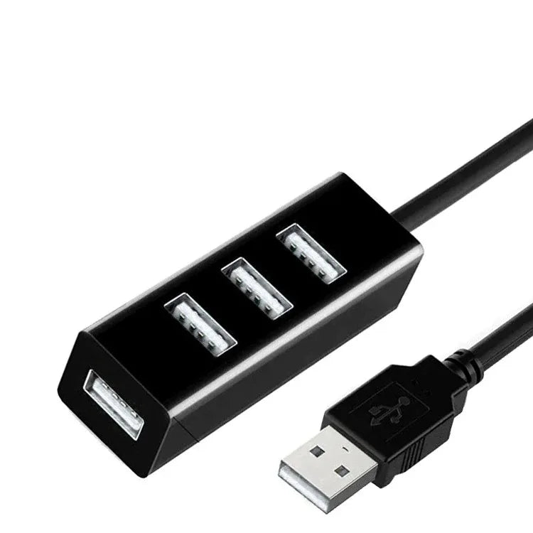 Multi USB 2.0 Hub USB Splitter Power Adapter 4 Port All In One High Speed Hub for PC Windows Computer Accessories
