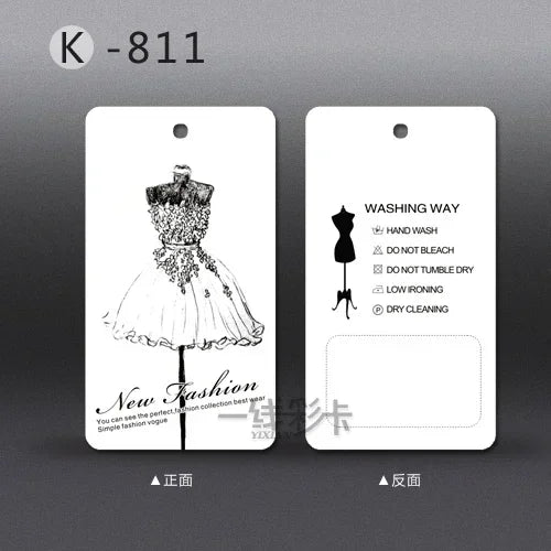 250pcs/lot Clothing Printing Hang Tags Price Tag in Stock Labels for Clothes Personalizar Etiquetas