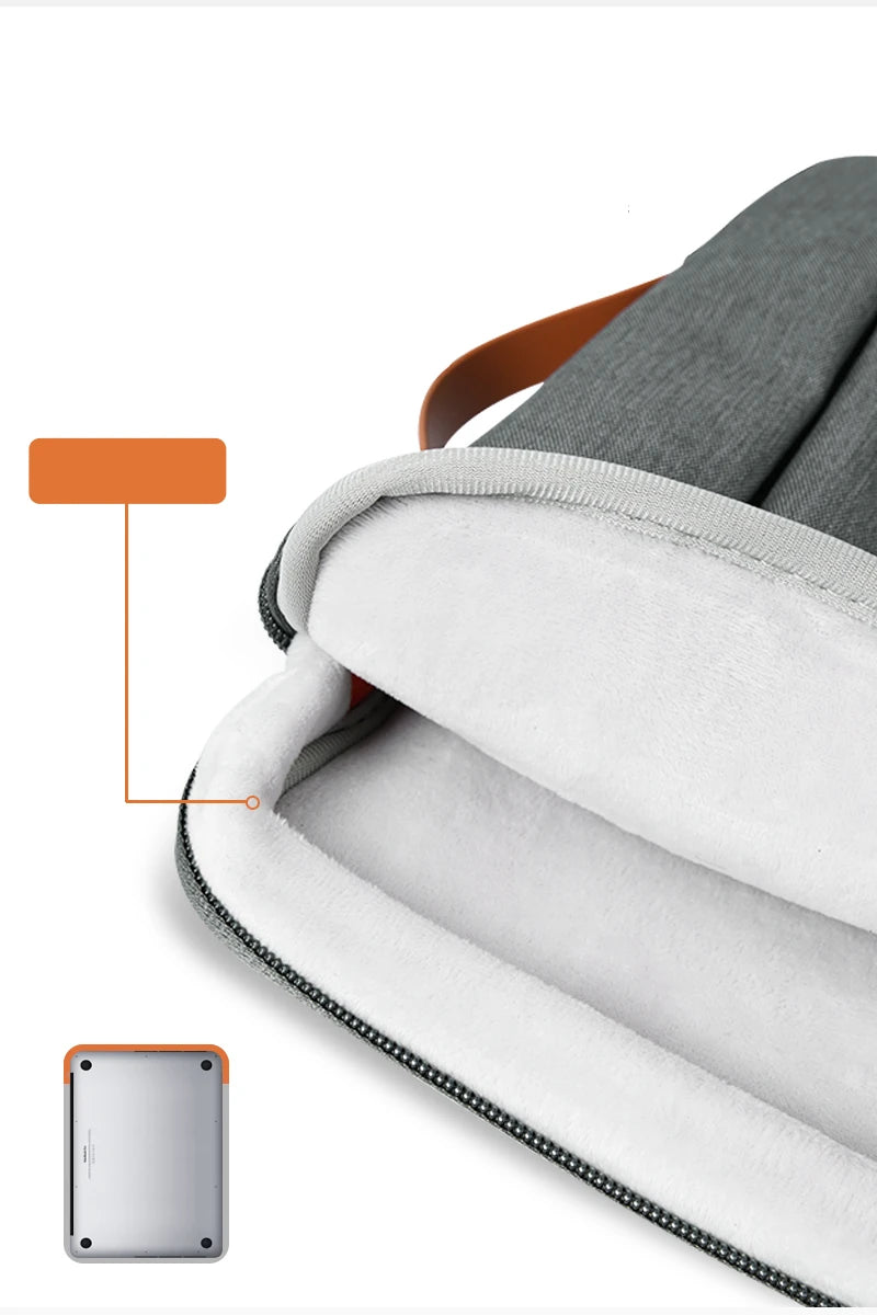 Multi-pockets Laptop Sleeve for MacBook Air 15.3 2024 Laptop Bag for MacBook Pro 14 M5 Shocproof Notebook Bag for Dell/Xiaomi 16