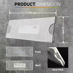 10/20/30Pcs Name Tag Blank Name Badges, Acrylic Material, Pin & Magnet Backing, Ideal for Conferences, Events, Office, Reusable