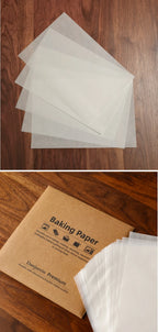 Parchment Paper Baking Paper Non-Stick Precut Square 4” to 12” Baking Sheets Oven Grilling Air Fryer Steaming Bread Cake Cookie