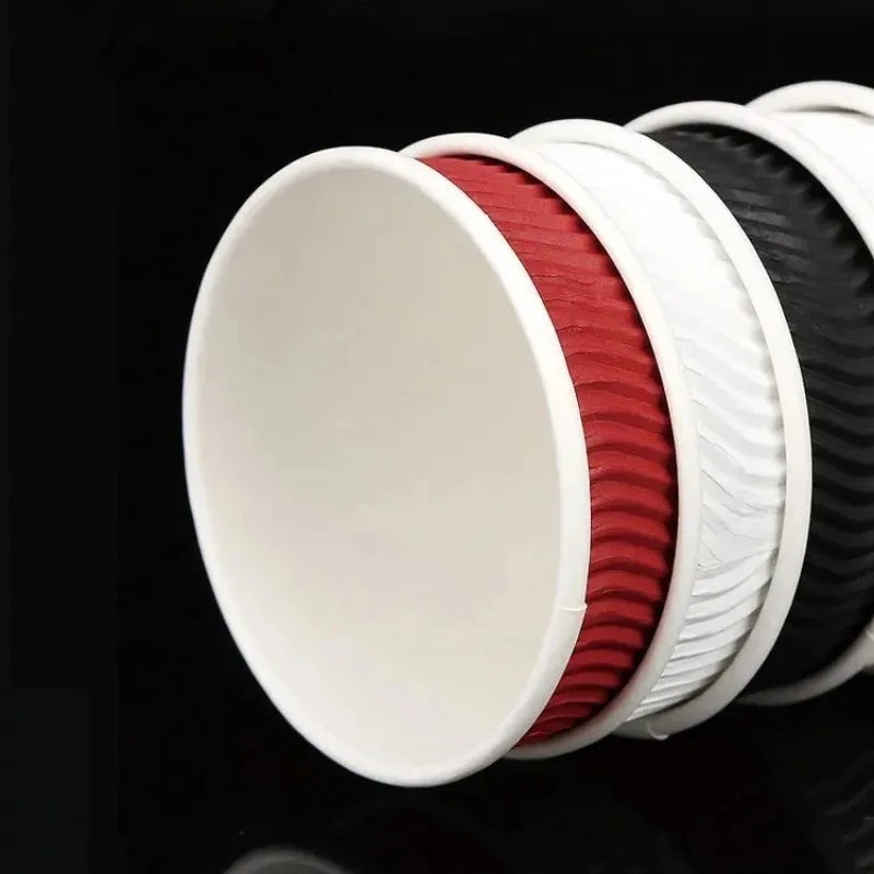 20/30/50PCS Disposable Paper Cups Disposable Corrugated Paper Cups Suitable Birthday Parties Weddings Christmas Parties