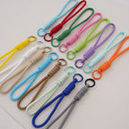 1PC Creative Braided Lanyard Keychain for Phone Case Anti Lost Knot Rope Strap Car Key Chains DIY Accessories Fashion Keyring