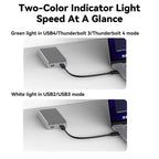 40Gbps M.2 NVMe USB 4.0 SSD Enclosure Thunderbolt USB-C SSD Case Compatible with USB 3.2/3.1/3.0 For Macbook iPad iPhone Case