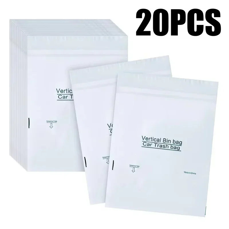 Self-Adhesive Disposable Trash Bag Thicken Waterproof Garbage Bag Leak-Proof Rubbish Storage Bag for Car/Home/Office