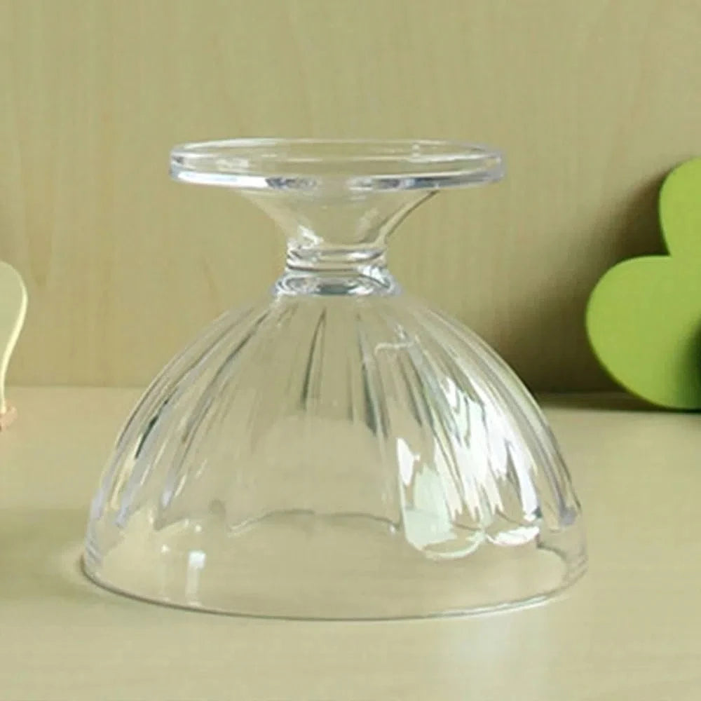 Durable Clear Ice Cream Dessert Cups 250ML Transparent Red Wine Goblet Small Plastic Yogurt Pudding Cup Party Supplies