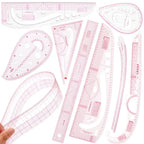 Flexible Clear Metric French Curve Ruler Multipurpose Tailoring Template For Dressmaking Pattern Drafting DIY Sewing Projects