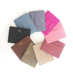 Genuine Leather Card Holder Woman Custom Name Designer Wallet Slim Luxury Card Wallet Man Engrave Initials Business Coin Purse