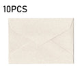 10pcs Window Envelopes for Letters DIY Handmade Gift Packaging Bag Wedding Party Invitation Card Cover Linen Texture Envelopes