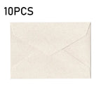 10pcs Window Envelopes for Letters DIY Handmade Gift Packaging Bag Wedding Party Invitation Card Cover Linen Texture Envelopes
