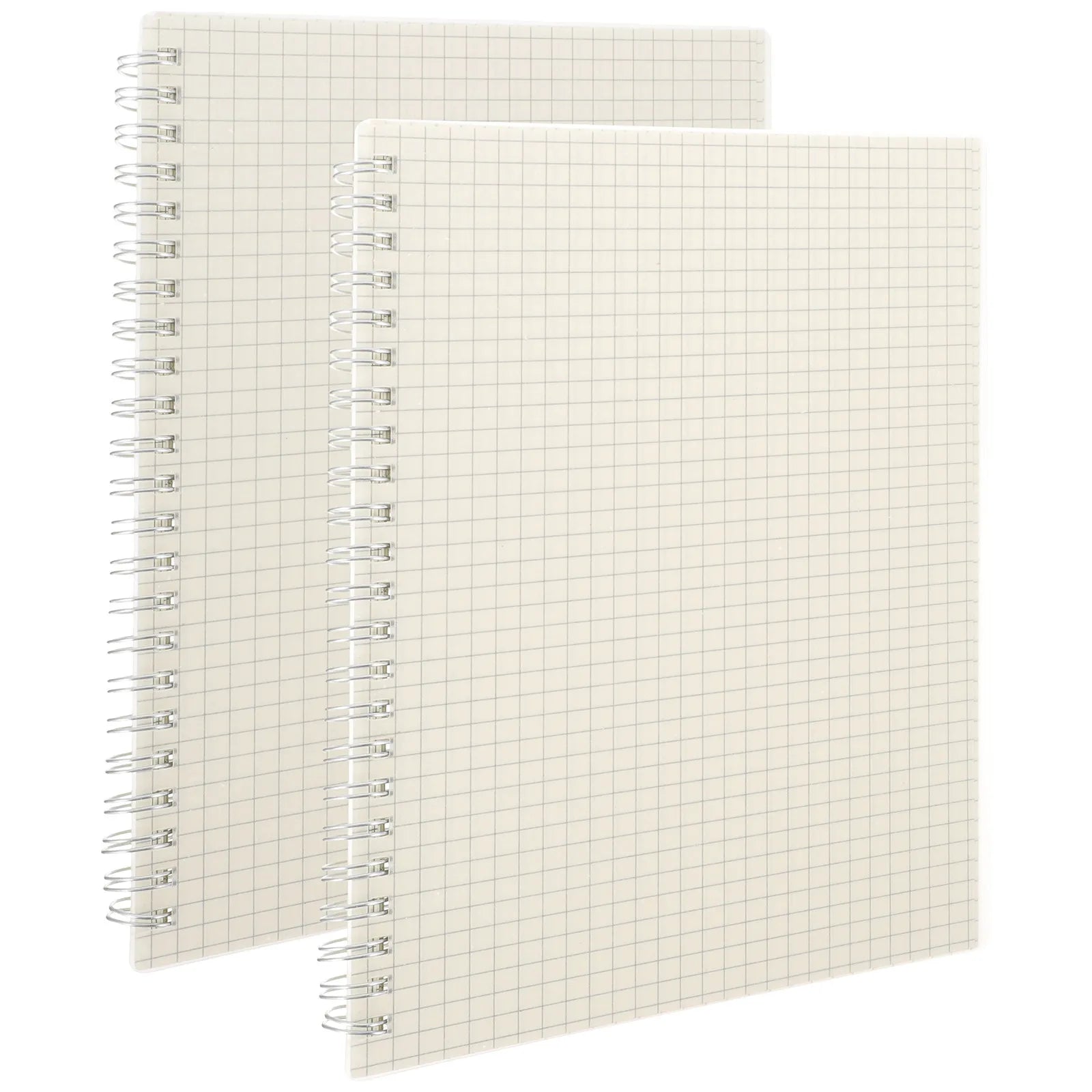 2Pcs Grid Spiral Notebook Graph Paper Notebook for Students Math Notepad Engineering Notes Journal Sketch Diary Organizer Work